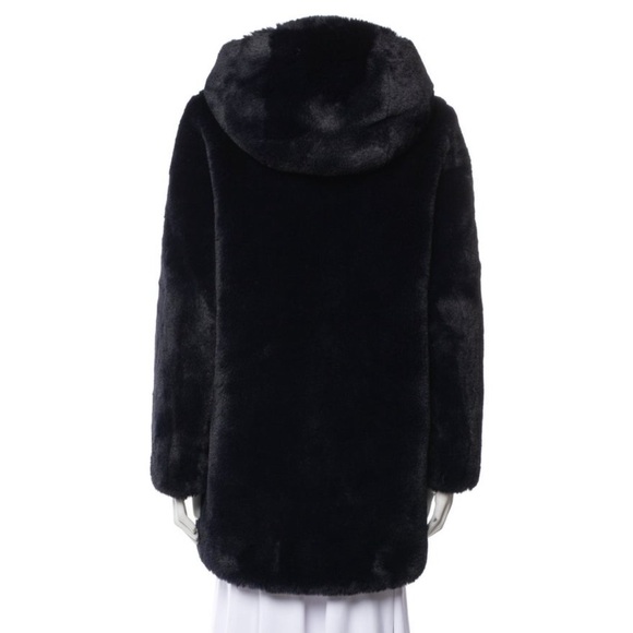 Sandro Faux Fur Coat - Picture 3 of 8